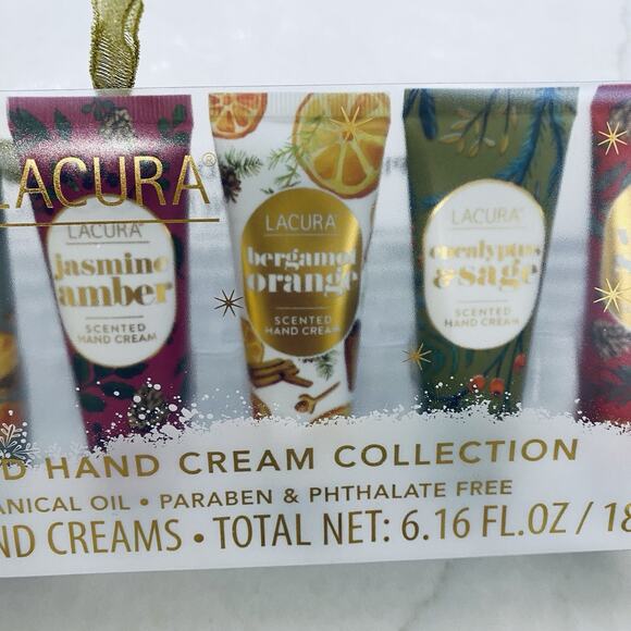 Lacura 7 Piece Hand Cream Collection Winter Holiday Christmas Scents Gift Set - Picture 5 of 8